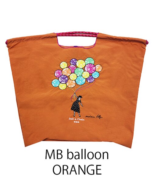 【Ball＆Chain/ボールアンドチェーン】MB balloon Marianne battle Le balloon(L) 刺繍エコバッグ
