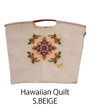【Ball＆Chain/ボールアンドチェーン】Hawaiian Quilt(L) 刺繍エコバッグ