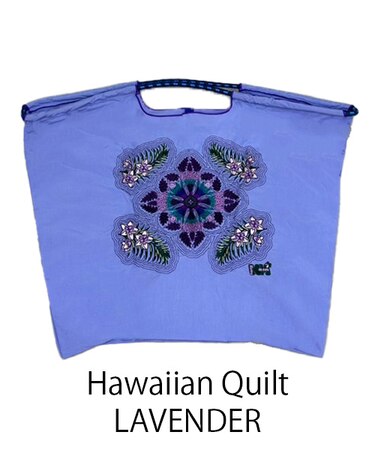 【Ball＆Chain/ボールアンドチェーン】Hawaiian Quilt(L) 刺繍エコバッグ