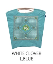 【Ball＆Chain/ボールアンドチェーン】WHITE CLOVER(M) 刺繍エコバッグ