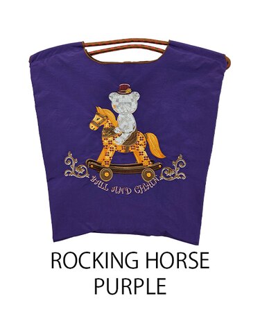 【Ball＆Chain/ボールアンドチェーン】ROCKING HORSE(M) 刺繍エコバッグ
