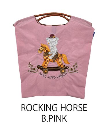 【Ball＆Chain/ボールアンドチェーン】ROCKING HORSE(M) 刺繍エコバッグ