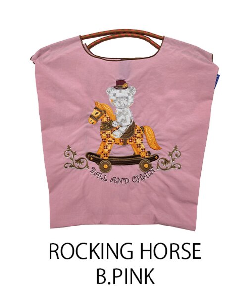【Ball＆Chain/ボールアンドチェーン】ROCKING HORSE(M) 刺繍エコバッグ