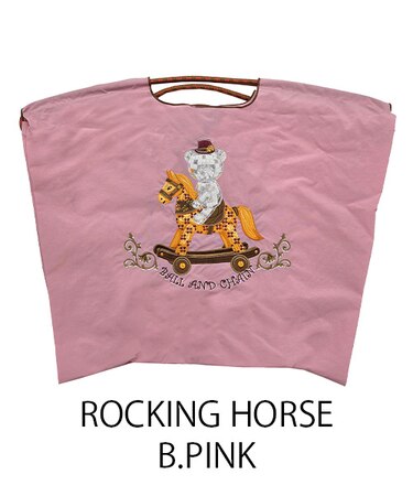 【Ball＆Chain/ボールアンドチェーン】ROCKING HORSE(L) 刺繍エコバッグ