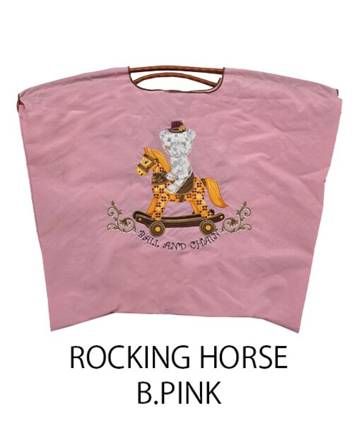 【Ball＆Chain/ボールアンドチェーン】ROCKING HORSE(L) 刺繍エコバッグ
