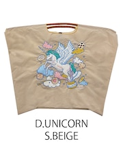 【Ball＆Chain/ボールアンドチェーン】D.UNICORN(L) 刺繍エコバッグ