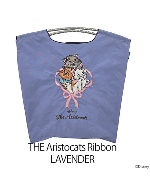 【Ball＆Chain/ボールアンドチェーン】The Aristocats Ribbon(M) 刺繍エコバッグ