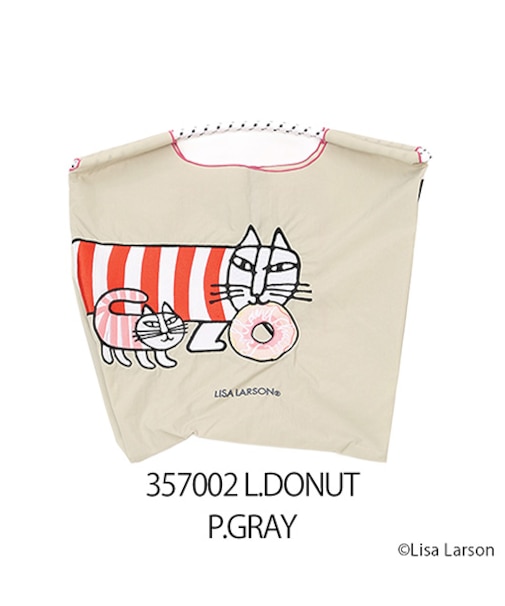 【Ball＆Chain/ボールアンドチェーン】LISA LARSON DONUT(M) 刺繍エコバッグ