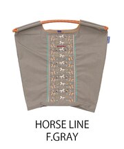 【Ball＆Chain/ボールアンドチェーン】HORSE LINE(M) 刺繍エコバッグ