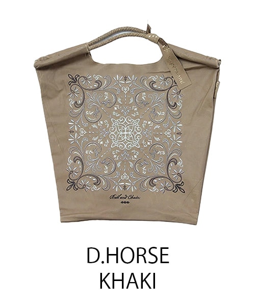し*ー様 antique アンティーク ホワイトペイント スピンドルバック チェ Ball＆Chain/ボールアンドチェーン】WL D.HORSE 刺繍バッグ｜アンネの