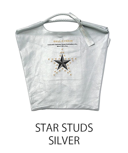 【Ball＆Chain/ボールアンドチェーン】WL STAR STUDS 刺繍バッグ