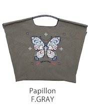 【Ball＆Chain/ボールアンドチェーン】Papillon(L) 刺繍エコバッグ