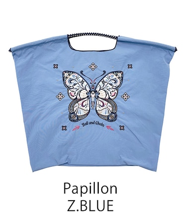 【Ball＆Chain/ボールアンドチェーン】Papillon(L) 刺繍エコバッグ