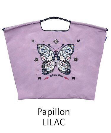 【Ball＆Chain/ボールアンドチェーン】Papillon(L) 刺繍エコバッグ