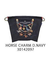 【Ball&Chain/ボールアンドチェーン】HORSE CHARMポーチ(L) 刺繍ポーチ