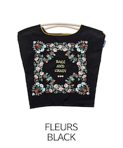 【Ball&Chain/ボールアンドチェーン】FLEURS(M) 刺繍エコバッグ