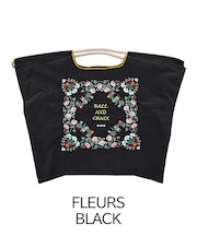 【Ball&Chain/ボールアンドチェーン】FLEURS(L) 刺繍エコバッグ