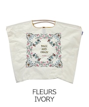 【Ball&Chain/ボールアンドチェーン】FLEURS(L) 刺繍エコバッグ