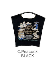 【Ball＆Chain/ボールアンドチェーン】C.Pewcock (M) 刺繍エコバッグ