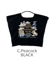 【Ball＆Chain/ボールアンドチェーン】C.Pewcock (L) 刺繍エコバッグ