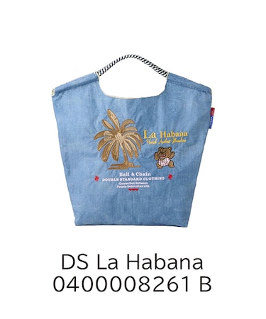 【Ball＆Chain/ボールアンドチェーン×ダブルスタンダード】DS LA habana (M) 刺繍エコバッグ