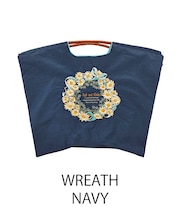 【Ball&Chain/ボールアンドチェーン】WREATH(L) 刺繍エコバッグ