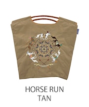 【Ball&Chain/ボールアンドチェーン】HORSE RUN(M) 刺繍エコバッグ