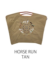 【Ball&Chain/ボールアンドチェーン】HORSE RUN(L) 刺繍エコバッグ