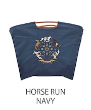 【Ball&Chain/ボールアンドチェーン】HORSE RUN(L) 刺繍エコバッグ
