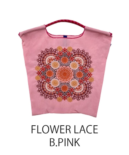 【Ball＆Chain/ボールアンドチェーン】FLOWER LACE(M) 刺繍エコバッグ