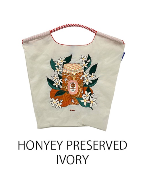 【Ball＆Chain/ボールアンドチェーン】HONYEY PRESERVED(M) 刺繍エコバッグ