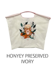 【Ball&Chain/ボールアンドチェーン】HONYEY PRESERVED(L) 刺繍エコバッグ