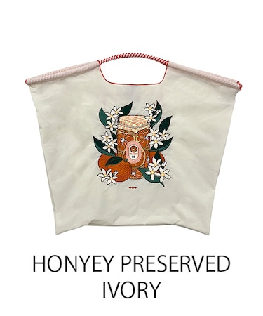 【Ball＆Chain/ボールアンドチェーン】HONYEY PRESERVED(L) 刺繍エコバッグ