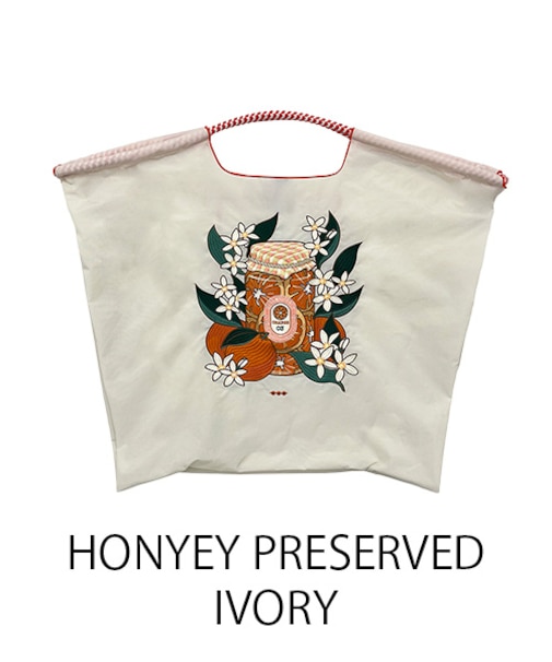 【Ball＆Chain/ボールアンドチェーン】HONYEY PRESERVED(L) 刺繍エコバッグ