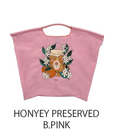 【Ball＆Chain/ボールアンドチェーン】HONYEY PRESERVED(L) 刺繍エコバッグ