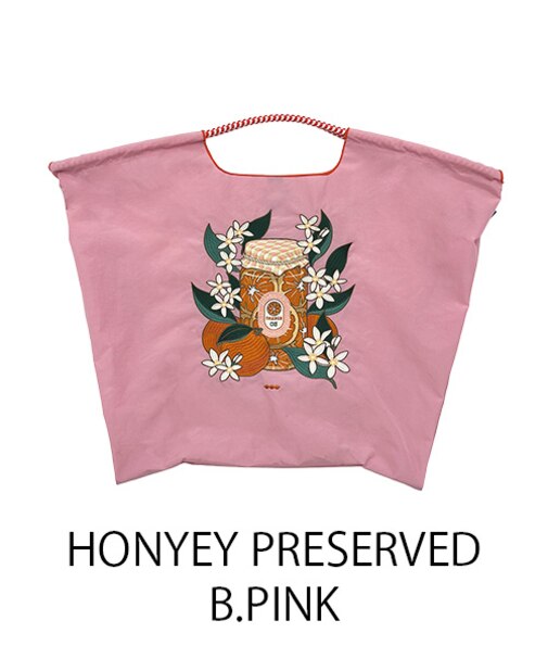 【Ball＆Chain/ボールアンドチェーン】HONYEY PRESERVED(L) 刺繍エコバッグ