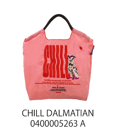 【Ball＆Chain/ボールアンドチェーン×ダブルスタンダード】DS CHILL DALMATIAN (M) 刺繍エコバッグ