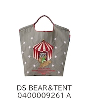 【Ball&Chain/ボールアンドチェーン×ダブルスタンダード】DS BEAR&TENT (M) 刺繍エコバッグ