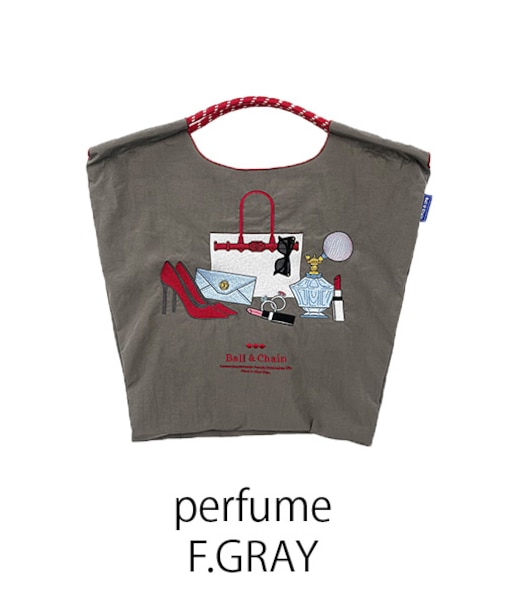 【Ball＆Chain/ボールアンドチェーン】perfume(M) 刺繍エコバッグ