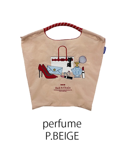 【Ball＆Chain/ボールアンドチェーン】perfume(M) 刺繍エコバッグ