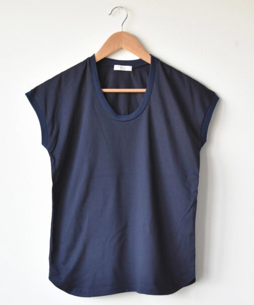 シルケット天竺フレンチスリーブTシャツ