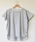 シルケットボーダーラウンドTシャツ