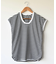 シルケットボーダーフレンチスリーブTシャツ