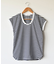 シルケットボーダーフレンチスリーブTシャツ