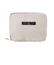 パサージュ・ボワ(Passage Bois) エコフォルテ ミニティッシュポーチ グレー/ゴールド