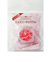 亀島商店　クレイジュエリー　レジン用　ジュエリーホログラム　90250　レッド