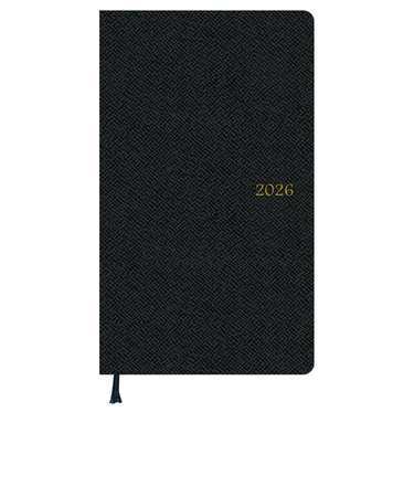 【2025年12月始まり】　ダイゴー　Appoint　ベーシックシリーズ　その他　マンスリーブロック　E1643　ブラック　日曜始まり