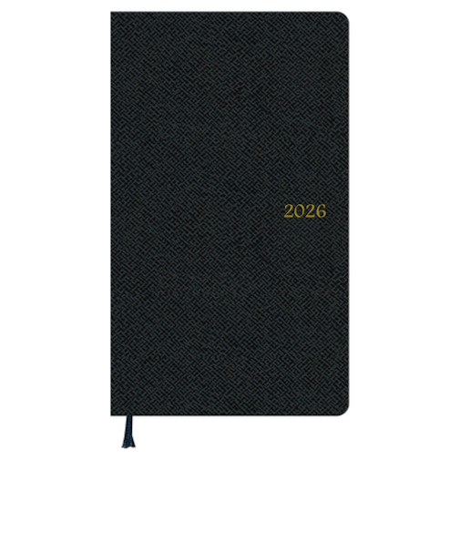 【2025年12月始まり】　ダイゴー　Appoint　ベーシックシリーズ　その他　マンスリーブロック　E1643　ブラック　日曜始まり