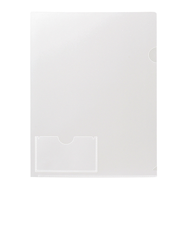 プラス（PLUS）　カードポケット付クリアーホルダー　10P　FL-180HO