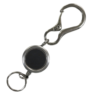 スイング（SWING）　レザーパッチリールキー　ブラック